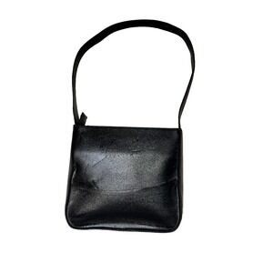 Vera Pelle Bag Black Womens Leather Crossbody Shoulder Adjustable Made In Italy